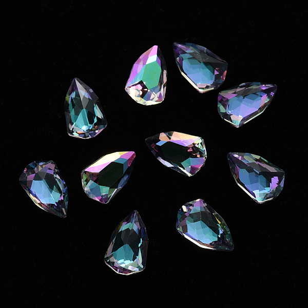 PandaHall Kite Transparent Glass Cabochons, Nail Art Decoration Accessories, Faceted, Colorful, 8x5x3.5mm Glass Others
PandaHall Kite Transparent Glass Cabochons, Nail Art Decoration Accessories, Faceted, Colorful, 8x5x3.5mm Glass Others