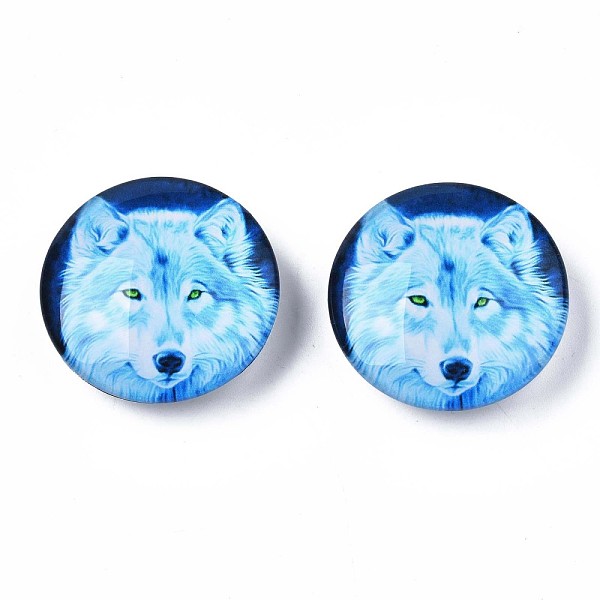 PandaHall Glass Paper Snap Buttons, with Plastic & Iron Snap Caps, Garment Buttons, Flat Round with Animal, Wolf Pattern, 35x13~14mm Plastic...
PandaHall Glass Paper Snap Buttons, with Plastic & Iron Snap Caps, Garment Buttons, Flat Round with Animal, Wolf Pattern, 35x13~14mm Plastic...