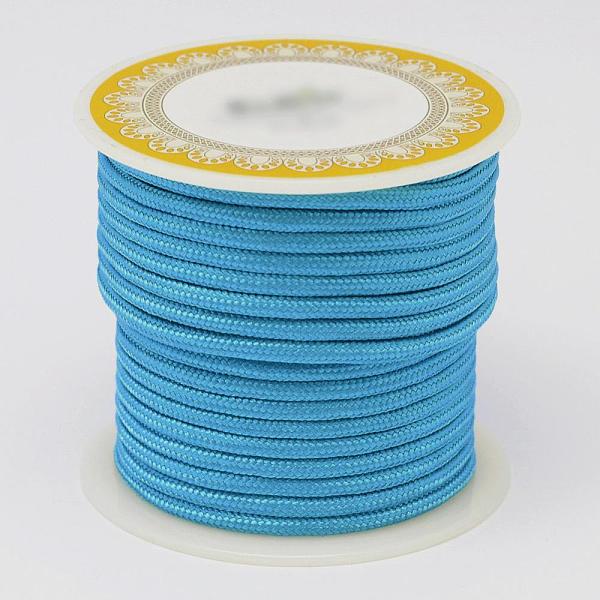 PandaHall Braided Polyester Cords, Round, Light Sky Blue, 3mm, about 8.74 yards(8m)/roll Polyester
PandaHall Braided Polyester Cords, Round, Light Sky Blue, 3mm, about 8.74 yards(8m)/roll Polyester
