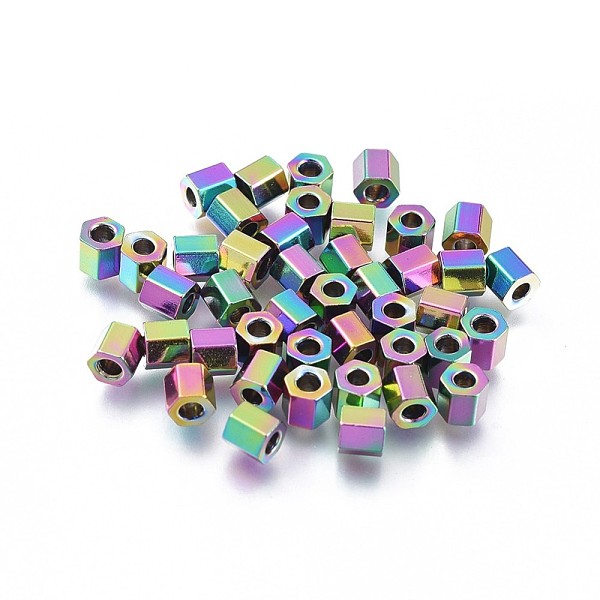 PandaHall Ion Plating(IP) 304 Stainless Steel Spacer Beads, Hexagon, Rainbow Color, 3x3x3mm, Hole: 1.4mm 304 Stainless Steel Hexagon
PandaHall Ion Plating(IP) 304 Stainless Steel Spacer Beads, Hexagon, Rainbow Color, 3x3x3mm, Hole: 1.4mm 304 Stainless Steel Hexagon