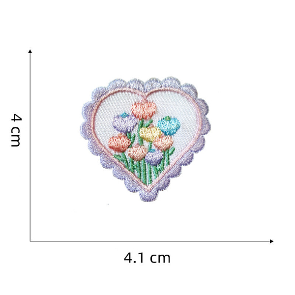 PandaHall Computerized Embroidery Cloth Self-adhesive/Sew on Patches, Costume Accessories, Heart with Flower, Lilac, 40x41mm Cloth Heart..., Purple
PandaHall Computerized Embroidery Cloth Self-adhesive/Sew on Patches, Costume Accessories, Heart with Flower, Lilac, 40x41mm Cloth Heart..., Purple