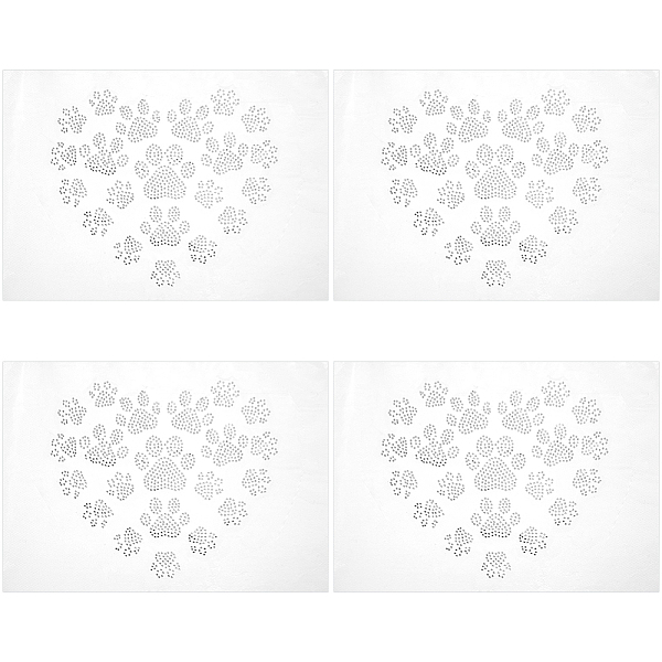 PandaHall WADORN 4pcs Iron On Crystal Rhinestone Appliques, Bling Heart with Paw Print Hotfix Glitter Crystal Pattern Decoration Shiny Round..., Clear
PandaHall WADORN 4pcs Iron On Crystal Rhinestone Appliques, Bling Heart with Paw Print Hotfix Glitter Crystal Pattern Decoration Shiny Round..., Clear