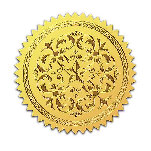 PandaHall Self Adhesive Gold Foil Embossed Stickers, Medal Decoration Sticker, Floral Pattern, 5x5cm Metal Flower Gold
PandaHall Self Adhesive Gold Foil Embossed Stickers, Medal Decoration Sticker, Floral Pattern, 5x5cm Metal Flower Gold