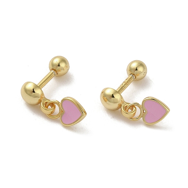 PandaHall 925 Sterling Silver Enamel Earrings for Women, Heart, Golden, 11.5x4mm Sterling Silver Heart
PandaHall 925 Sterling Silver Enamel Earrings for Women, Heart, Golden, 11.5x4mm Sterling Silver Heart
