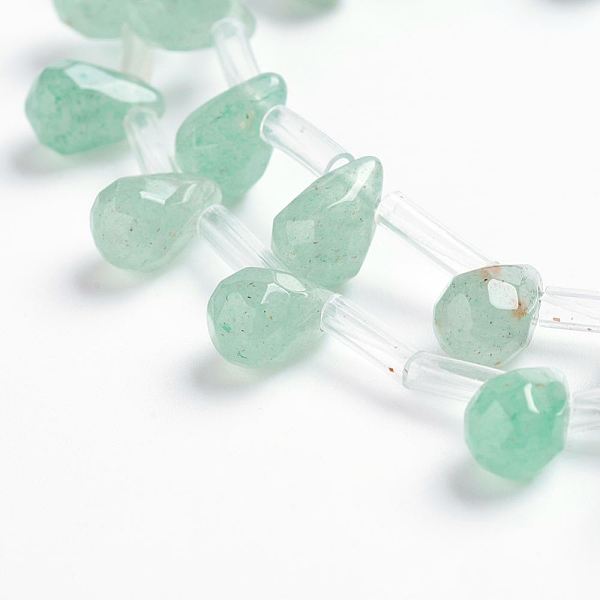 PandaHall Natural Green Aventurine Beads Strands, Top Drilled Beads, Teardrop, Faceted, 9x6mm, Hole: 1mm, about 38~44pcs/strand, 16.1...
PandaHall Natural Green Aventurine Beads Strands, Top Drilled Beads, Teardrop, Faceted, 9x6mm, Hole: 1mm, about 38~44pcs/strand, 16.1...