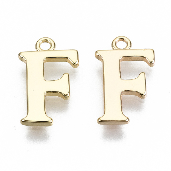 PandaHall Brass Charms, Nickel Free, Letter, Real 18K Gold Plated, Letter.F, F: 14x8x1mm, Hole: 1.2mm Brass Letter F
PandaHall Brass Charms, Nickel Free, Letter, Real 18K Gold Plated, Letter.F, F: 14x8x1mm, Hole: 1.2mm Brass Letter F