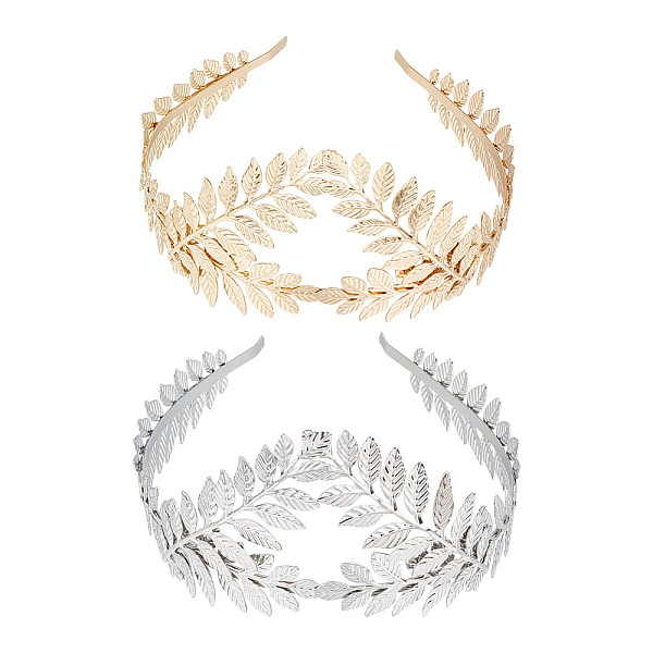 PandaHall GOMAKERER 2Pcs 2 Colors Crown & Leaf Alloy Hair Bands, Hair Accessories for Women and Girls, Mixed Color, 19~60mm, Inner Diameter...
PandaHall GOMAKERER 2Pcs 2 Colors Crown & Leaf Alloy Hair Bands, Hair Accessories for Women and Girls, Mixed Color, 19~60mm, Inner Diameter...