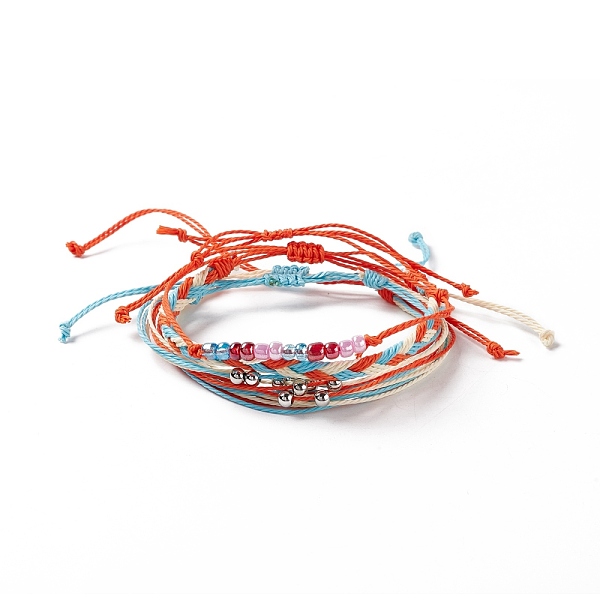 PandaHall 4Pcs 4 Style Alloy & Glass Braided Bead Bracelets Set, Waxed Polyester Cord Adjustable Bracelets for Women, Orange, Inner Diameter...
PandaHall 4Pcs 4 Style Alloy & Glass Braided Bead Bracelets Set, Waxed Polyester Cord Adjustable Bracelets for Women, Orange, Inner Diameter...