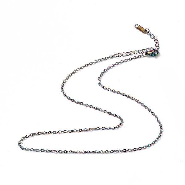 PandaHall Ion Plating(IP) 304 Stainless Steel Cable Chain Necklace for Men Women, Rainbow Color, 15.75 inch(40cm) 304 Stainless Steel
PandaHall Ion Plating(IP) 304 Stainless Steel Cable Chain Necklace for Men Women, Rainbow Color, 15.75 inch(40cm) 304 Stainless Steel