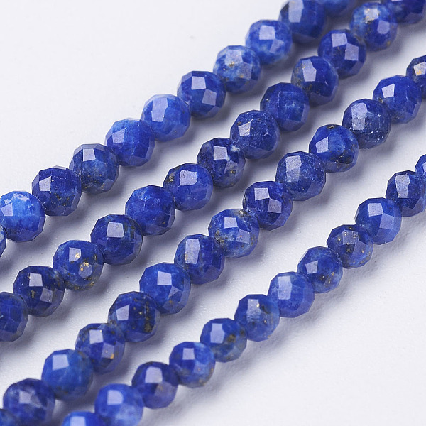 PandaHall Natural Lapis Lazuli Beads Strands, Faceted, Round, 2mm, Hole: 0.6~0.8mm, about 200pcs/strand, 15.7 inch(40cm) Lapis Lazuli Round
PandaHall Natural Lapis Lazuli Beads Strands, Faceted, Round, 2mm, Hole: 0.6~0.8mm, about 200pcs/strand, 15.7 inch(40cm) Lapis Lazuli Round