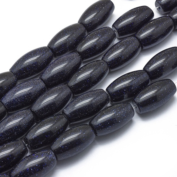 PandaHall Synthetic Blue Goldstone Beads Strands, Oval, 26~27x14~15mm, Hole: 1.4mm, about 15pcs/strand, 15.3 inch(39cm) Blue Goldstone Oval
PandaHall Synthetic Blue Goldstone Beads Strands, Oval, 26~27x14~15mm, Hole: 1.4mm, about 15pcs/strand, 15.3 inch(39cm) Blue Goldstone Oval