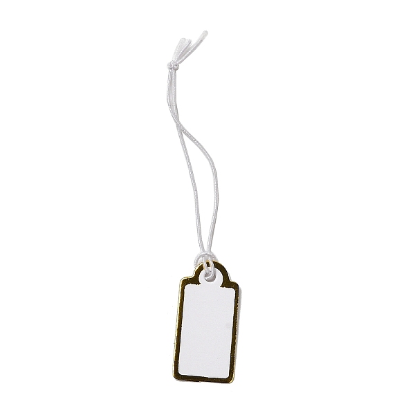 PandaHall Paper Price Tags, with Elastic Cord, Rectangle, Gold, 7.7~8cm, Rectangle: 26x13x0.3mm Paper Rectangle Gold
PandaHall Paper Price Tags, with Elastic Cord, Rectangle, Gold, 7.7~8cm, Rectangle: 26x13x0.3mm Paper Rectangle Gold