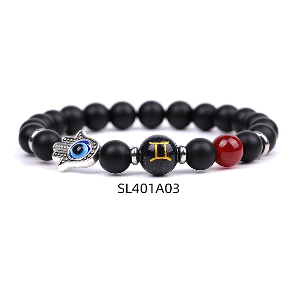 PandaHall Natural Black Agate & Carnelian Stretch Bracelets, Constellation & Hamsa Hand with Evil Eye Bracelet for Women & Men, Gemini...
PandaHall Natural Black Agate & Carnelian Stretch Bracelets, Constellation & Hamsa Hand with Evil Eye Bracelet for Women & Men, Gemini...