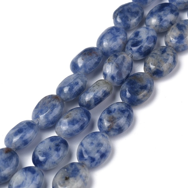 PandaHall Natural Blue Spot Jasper Bead Strands, Oval, 8x6x3.5~4mm, hole: 1mm, about 45~52pcs/strand, 15.16~15.74 inch(38.5~40cm) Blue Spot...
PandaHall Natural Blue Spot Jasper Bead Strands, Oval, 8x6x3.5~4mm, hole: 1mm, about 45~52pcs/strand, 15.16~15.74 inch(38.5~40cm) Blue Spot...