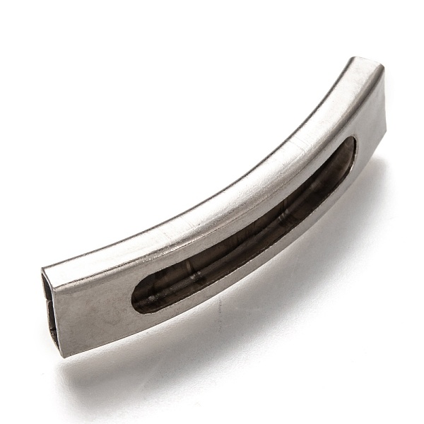 PandaHall 304 Stainless Steel Slide Charms, Curved Tube, Stainless Steel Color, 38x8.5x3.5mm, Hole: 7.5x2.5mm 304 Stainless Steel Tube
PandaHall 304 Stainless Steel Slide Charms, Curved Tube, Stainless Steel Color, 38x8.5x3.5mm, Hole: 7.5x2.5mm 304 Stainless Steel Tube