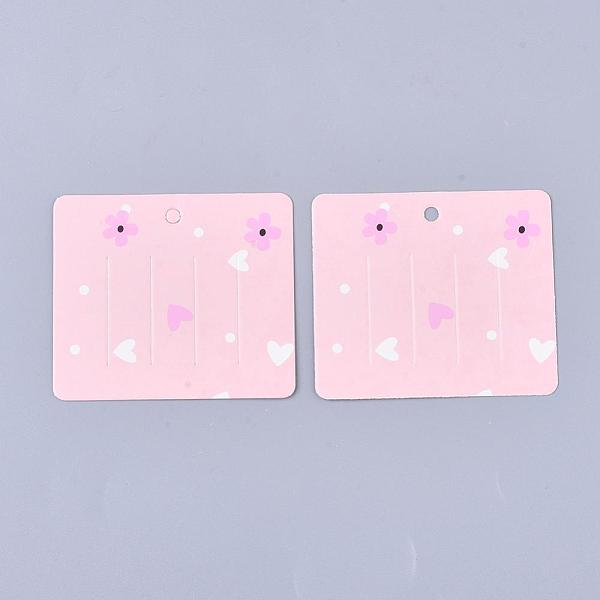 PandaHall Cardboard Hair Clip Display Cards, Rectangle with Flower Pattern, Pink, 6x6.9x0.03cm, Hole: 4mm Paper Rectangle Pink
PandaHall Cardboard Hair Clip Display Cards, Rectangle with Flower Pattern, Pink, 6x6.9x0.03cm, Hole: 4mm Paper Rectangle Pink