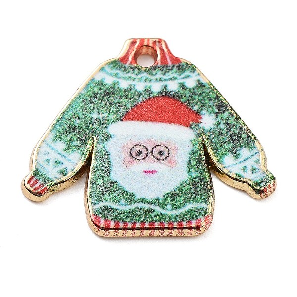 PandaHall Rack Plating Alloy Enamel Pendants, Golden, Christmas Sweater, Green, 20.5x23.5x1.5mm, Hole: 1.6mm Alloy+Enamel Clothes Green
PandaHall Rack Plating Alloy Enamel Pendants, Golden, Christmas Sweater, Green, 20.5x23.5x1.5mm, Hole: 1.6mm Alloy+Enamel Clothes Green