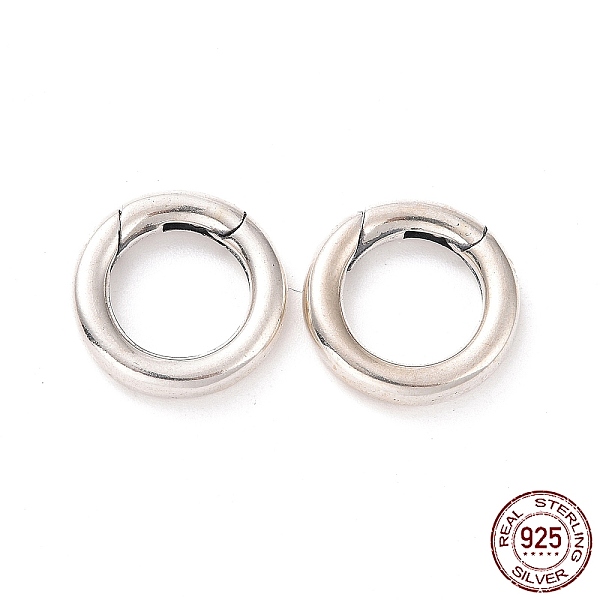 PandaHall 925 Sterling Silver Spring Gate Rings, Antique Silver, 12x2.5mm, Inner Diameter: 7.5mm Sterling Silver
PandaHall 925 Sterling Silver Spring Gate Rings, Antique Silver, 12x2.5mm, Inner Diameter: 7.5mm Sterling Silver