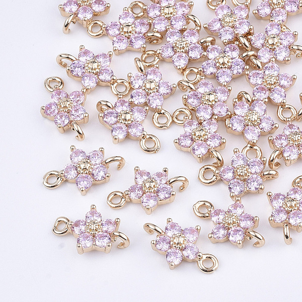PandaHall Transparent Glass Links connectors, with Brass Findings, Faceted, Flower, Light Gold, Pearl Pink, 12.5x8x4mm, Hole: 1.4mm Glass...
PandaHall Transparent Glass Links connectors, with Brass Findings, Faceted, Flower, Light Gold, Pearl Pink, 12.5x8x4mm, Hole: 1.4mm Glass...