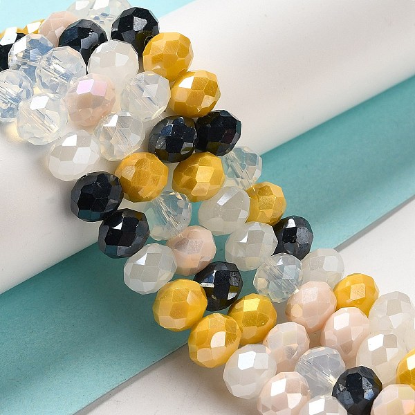 PandaHall Glass Beads Strands, Faceted, Rondelle, Old Lace, 10x8mm, Hole: 1mm, about 63~65pcs/strand, 19.2~20 inch(48~50cm) Glass Rondelle
PandaHall Glass Beads Strands, Faceted, Rondelle, Old Lace, 10x8mm, Hole: 1mm, about 63~65pcs/strand, 19.2~20 inch(48~50cm) Glass Rondelle