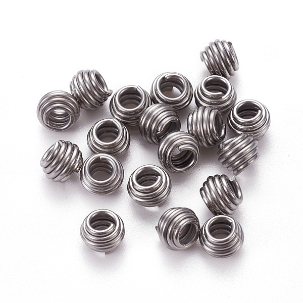 PandaHall 304 Stainless Steel Spring Beads, Rondelle, Stainless Steel Color, 7x5.5mm, Hole: 3.5mm 304 Stainless Steel Rondelle
PandaHall 304 Stainless Steel Spring Beads, Rondelle, Stainless Steel Color, 7x5.5mm, Hole: 3.5mm 304 Stainless Steel Rondelle