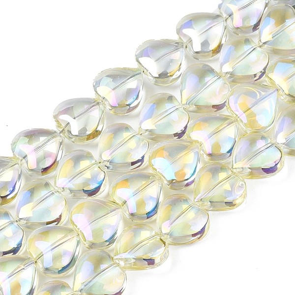PandaHall Electroplate Glass Beads Strands, AB Color, Heart, Light Yellow, 9~10x10x5.5mm, Hole: 0.8mm, about 70~71pcs/strand, 25.20 inch~...
PandaHall Electroplate Glass Beads Strands, AB Color, Heart, Light Yellow, 9~10x10x5.5mm, Hole: 0.8mm, about 70~71pcs/strand, 25.20 inch~...