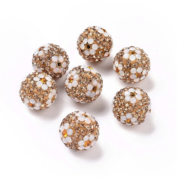 PandaHall Polymer Clay Rhinestone Beads, Pave Disco Ball Beads, Round with Flower, Lt.Col.Topaz, 16mm, Hole: 1.6~1.8mm Polymer Clay+Glass..., Yellow
PandaHall Polymer Clay Rhinestone Beads, Pave Disco Ball Beads, Round with Flower, Lt.Col.Topaz, 16mm, Hole: 1.6~1.8mm Polymer Clay+Glass..., Yellow
