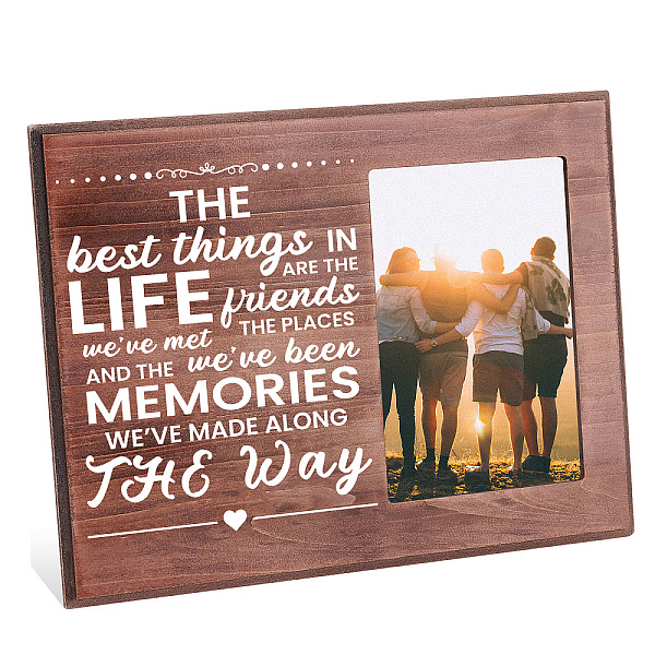 PandaHall FINGERINSPIRE The Best Thing in Life Are the Friends Picture Frame 4x6 inch Long Distance Friendship Gifts Frames Hanging/Tabletop...
PandaHall FINGERINSPIRE The Best Thing in Life Are the Friends Picture Frame 4x6 inch Long Distance Friendship Gifts Frames Hanging/Tabletop...