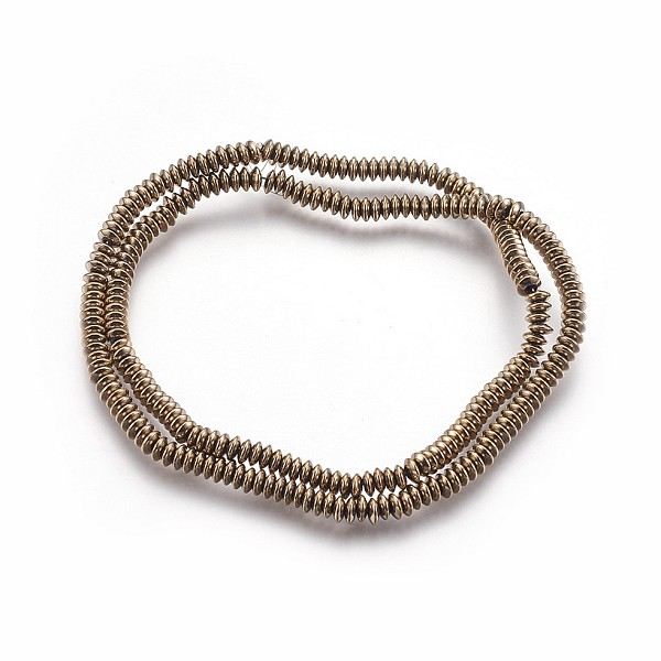PandaHall Electroplated Non-magnetic Synthetic Hematite Beads Strands, Disc, Antique Bronze Plated, 4x1.5mm, Hole: 0.8mm, about...
PandaHall Electroplated Non-magnetic Synthetic Hematite Beads Strands, Disc, Antique Bronze Plated, 4x1.5mm, Hole: 0.8mm, about...