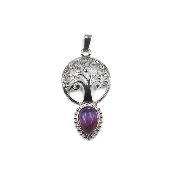 PandaHall Natural Amethyst Teardrop Pendants, Tree of Life Charms with Platinum Plated Metal Findings, 49x26mm Amethyst Tree of Life
PandaHall Natural Amethyst Teardrop Pendants, Tree of Life Charms with Platinum Plated Metal Findings, 49x26mm Amethyst Tree of Life