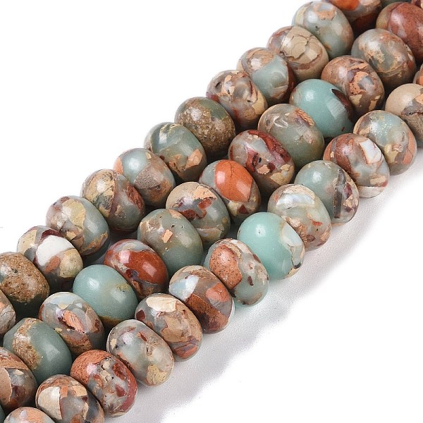 PandaHall Dyed Synthetic Imperial Jasper Beads Strands, Rondelle, Tan, 10x6mm, Hole: 1.5mm, about 68pcs/strand, 15.75''(40cm) Imperial..., Orange
PandaHall Dyed Synthetic Imperial Jasper Beads Strands, Rondelle, Tan, 10x6mm, Hole: 1.5mm, about 68pcs/strand, 15.75''(40cm) Imperial..., Orange