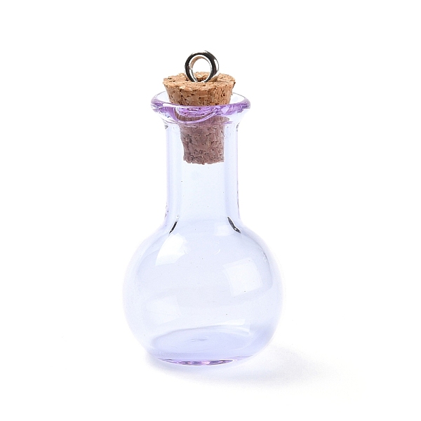 PandaHall Glass Pendants, with Wood Bottle Stopper and Platinum Alloy Loops, Bulb Shaped, Lavender, 34x18mm, Hole: 2mm Alloy+Glass Bottle..., Purple
PandaHall Glass Pendants, with Wood Bottle Stopper and Platinum Alloy Loops, Bulb Shaped, Lavender, 34x18mm, Hole: 2mm Alloy+Glass Bottle..., Purple