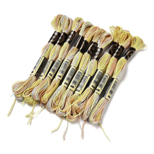 PandaHall 10 Skeins 6-Ply Polyester Embroidery Floss, Cross Stitch Threads, Segment Dyed, Pale Goldenrod, 0.5mm, about 8.75 Yards(8m)/skein...
PandaHall 10 Skeins 6-Ply Polyester Embroidery Floss, Cross Stitch Threads, Segment Dyed, Pale Goldenrod, 0.5mm, about 8.75 Yards(8m)/skein...