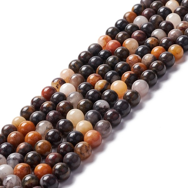 PandaHall Natural Brecciated Jasper Beads Strands, Round, 8mm, Hole: 1mm, about 46pcs/strand, 15.04''(38.2cm) Brecciated Jasper Round
PandaHall Natural Brecciated Jasper Beads Strands, Round, 8mm, Hole: 1mm, about 46pcs/strand, 15.04''(38.2cm) Brecciated Jasper Round