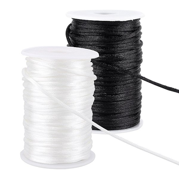PandaHall 2 Rolls 2 Colors Polyester Braided Cords, for Jewelry Making Beading Crafting, Mixed Color, 3mm, about 54.68 Yards(50m)/Roll..., Multicolor
PandaHall 2 Rolls 2 Colors Polyester Braided Cords, for Jewelry Making Beading Crafting, Mixed Color, 3mm, about 54.68 Yards(50m)/Roll..., Multicolor
