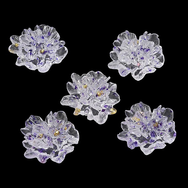 PandaHall Transparent Resin Cabochons, Flower, Mauve, 23x24.5x11mm Resin Flower Purple
PandaHall Transparent Resin Cabochons, Flower, Mauve, 23x24.5x11mm Resin Flower Purple