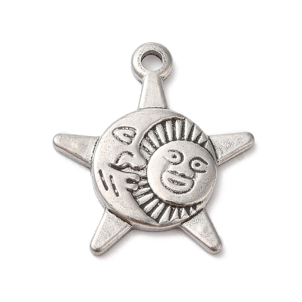 PandaHall Titanium Steel Pendants, Stainless Steel Color, Sun, 22x20x2mm, Hole: 2mm Titanium Steel Sun
PandaHall Titanium Steel Pendants, Stainless Steel Color, Sun, 22x20x2mm, Hole: 2mm Titanium Steel Sun