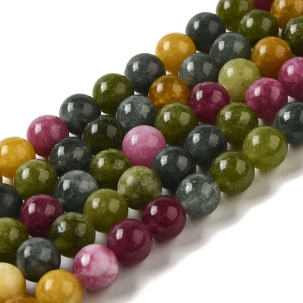PandaHall Natural Dyed White Jade Beads Strands, Round, Mixed Color, 8.5mm, Hole: 0.8mm, about 45~46pcs/strand, 14.69''~15.04''(37.3~38.2cm)..., Multicolor
PandaHall Natural Dyed White Jade Beads Strands, Round, Mixed Color, 8.5mm, Hole: 0.8mm, about 45~46pcs/strand, 14.69''~15.04''(37.3~38.2cm)..., Multicolor