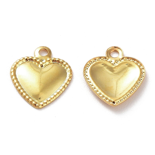 PandaHall 201 Stainless Steel Charms, Heart Charm, Golden, 9.5x8x0.8mm, Hole: 1mm 201 Stainless Steel Heart
PandaHall 201 Stainless Steel Charms, Heart Charm, Golden, 9.5x8x0.8mm, Hole: 1mm 201 Stainless Steel Heart