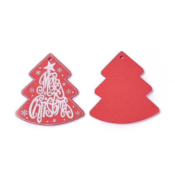 PandaHall Poplar Wood Pendants, Dyed, Christmas Tree, Red, 70x66x3mm, Hole: 3mm Wood Tree Red
PandaHall Poplar Wood Pendants, Dyed, Christmas Tree, Red, 70x66x3mm, Hole: 3mm Wood Tree Red