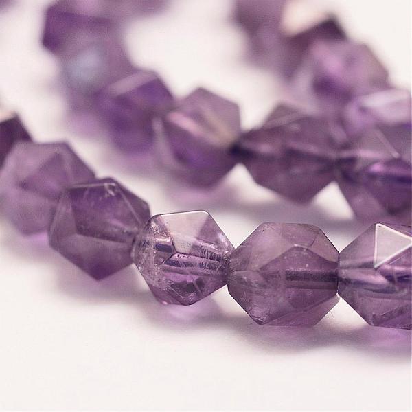 PandaHall Natural Amethyst Beads Strands, Star Cut Round Beads, Faceted, 5~6mm, Hole: 1mm, about 69pcs/strand, 15.16 inch(38.5cm) Amethyst...
PandaHall Natural Amethyst Beads Strands, Star Cut Round Beads, Faceted, 5~6mm, Hole: 1mm, about 69pcs/strand, 15.16 inch(38.5cm) Amethyst...