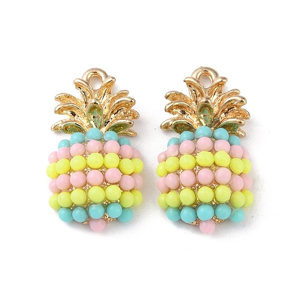 PandaHall Golden Plated Alloy Resin Fruit Pendants, Pineapple Charms, Cadmium Free & Lead Free, Nickel, Colorful, 23x12x6mm, Hole: 1.8mm...
PandaHall Golden Plated Alloy Resin Fruit Pendants, Pineapple Charms, Cadmium Free & Lead Free, Nickel, Colorful, 23x12x6mm, Hole: 1.8mm...
