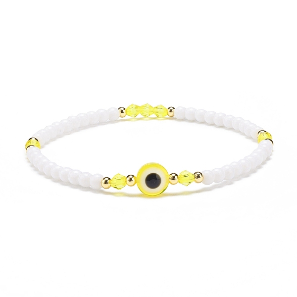 PandaHall Resin Evil Eye & Acrylic Beaded Stretch Bracelet for Women, Yellow, Inner Diameter: 2-1/8 inch(5.5cm) Acrylic Yellow
PandaHall Resin Evil Eye & Acrylic Beaded Stretch Bracelet for Women, Yellow, Inner Diameter: 2-1/8 inch(5.5cm) Acrylic Yellow