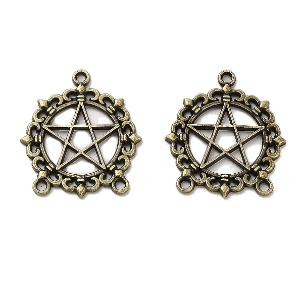 PandaHall Tibetan Style Alloy Chandelier Componenet Links, Cadmium Free & Lead Free, Pentagram, Antique Bronze, 27x24x2mm, Hole: 1.6mm...
PandaHall Tibetan Style Alloy Chandelier Componenet Links, Cadmium Free & Lead Free, Pentagram, Antique Bronze, 27x24x2mm, Hole: 1.6mm...