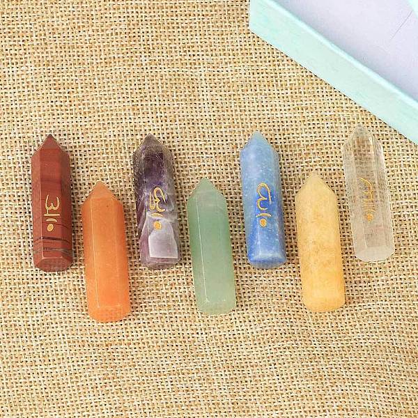 PandaHall 7Pcs Natural Gemstone Display Decoration, Healing Stone Wands, for Reiki Chakra Meditation Therapy Decos, Hexagon Prism, 40.4x12mm...
PandaHall 7Pcs Natural Gemstone Display Decoration, Healing Stone Wands, for Reiki Chakra Meditation Therapy Decos, Hexagon Prism, 40.4x12mm...