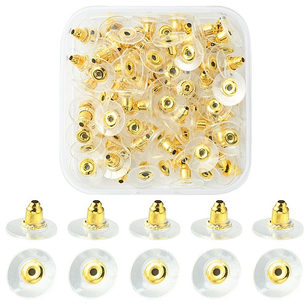 PandaHall 100Pcs Iron Ear Nuts, with Plastic Findings, Clutch Earring Backs, Golden, 11x6.5mm, Hole: 1mm Iron
PandaHall 100Pcs Iron Ear Nuts, with Plastic Findings, Clutch Earring Backs, Golden, 11x6.5mm, Hole: 1mm Iron