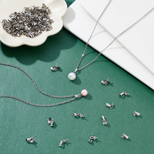 PandaHall UNICRAFTALE about 80pcs 4 Sizes Cup Peg Bails 304 Stainless Steel Pinch Bails for Half Drilled Beads Screw Eye Peg Bails 13-13.5mm...
PandaHall UNICRAFTALE about 80pcs 4 Sizes Cup Peg Bails 304 Stainless Steel Pinch Bails for Half Drilled Beads Screw Eye Peg Bails 13-13.5mm...