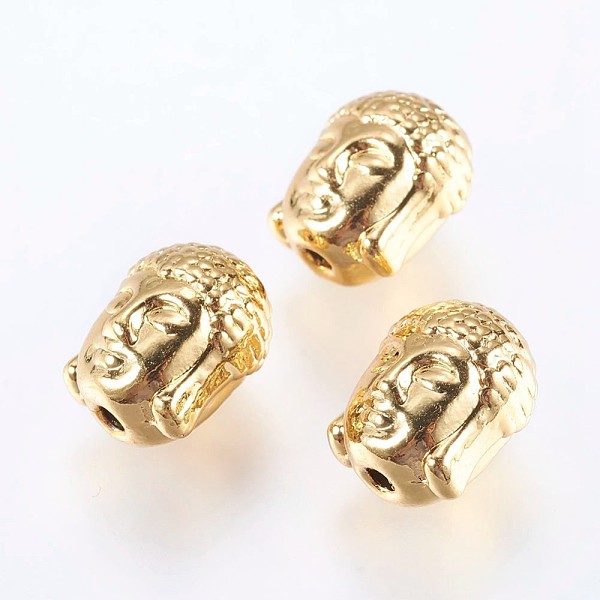 PandaHall Alloy Beads, Real 18K Gold Plated, Buddha Head, Golden, 11x9x8mm, Hole: 1.5mm Alloy Human
PandaHall Alloy Beads, Real 18K Gold Plated, Buddha Head, Golden, 11x9x8mm, Hole: 1.5mm Alloy Human