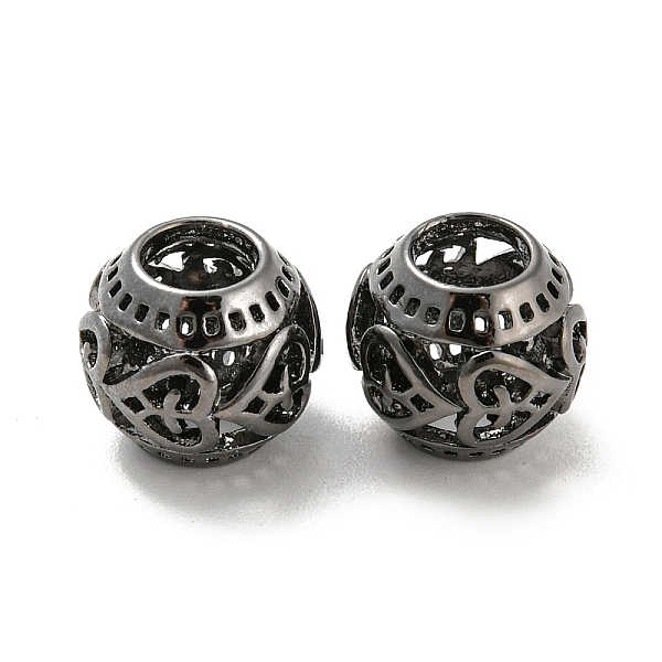 PandaHall Alloy European Beads, Large Hole Beads, Hollow, Round with Heart, Gunmetal, 10.5x9.5mm, Hole: 4.7mm Alloy Round
PandaHall Alloy European Beads, Large Hole Beads, Hollow, Round with Heart, Gunmetal, 10.5x9.5mm, Hole: 4.7mm Alloy Round