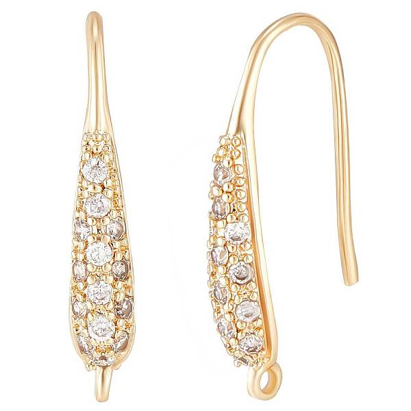 PandaHall Beebeecraft 1 Box 10Pcs Zirconia Earring Hooks 18K Gold Plated Brass Rhinestone Earwire with Loop French Earring Findings for DIY...
PandaHall Beebeecraft 1 Box 10Pcs Zirconia Earring Hooks 18K Gold Plated Brass Rhinestone Earwire with Loop French Earring Findings for DIY...